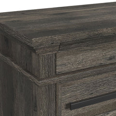 Park Ridge 3-Drawer Nightstand in Charcoal
