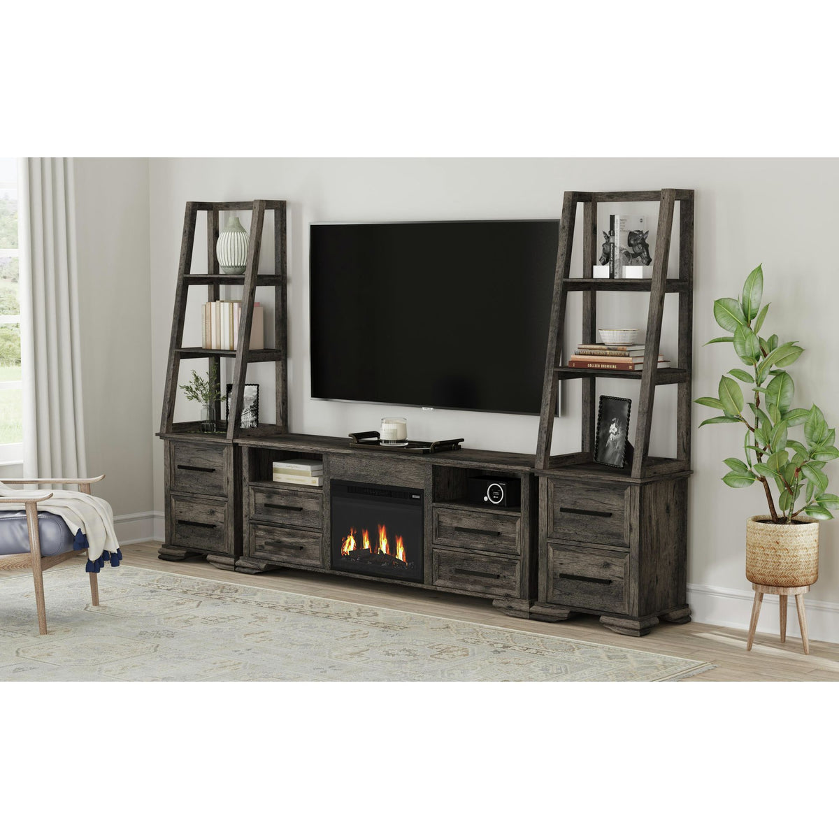 Park Ridge Side Piers in Charcoal – SKU LA-13130-5-SP | Elements
