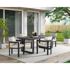 Playa Dining Table - Dark Grey – SKU O-16230-3-DT | Elements