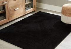 Tampa Furniture Outlet Lutz - Ashley Furniture - Anaben Rug - 8' x 10'1" Washable Rug / Black - R406311