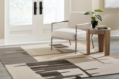 Tampa Furniture Outlet Lutz - Ashley Furniture - Kencher Rug - 8' x 10' Rug / Beige/Brown - R406821