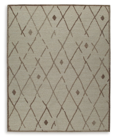 Tampa Furniture Outlet Lutz - Ashley Furniture - Guyford Rug - 8' x 10' Rug / Beige/Brown - R406871
