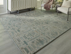 Tampa Furniture Outlet Lutz - Ashley Furniture - Jossland Rug - 8' x 10' Rug / Green/Ivory - R406911