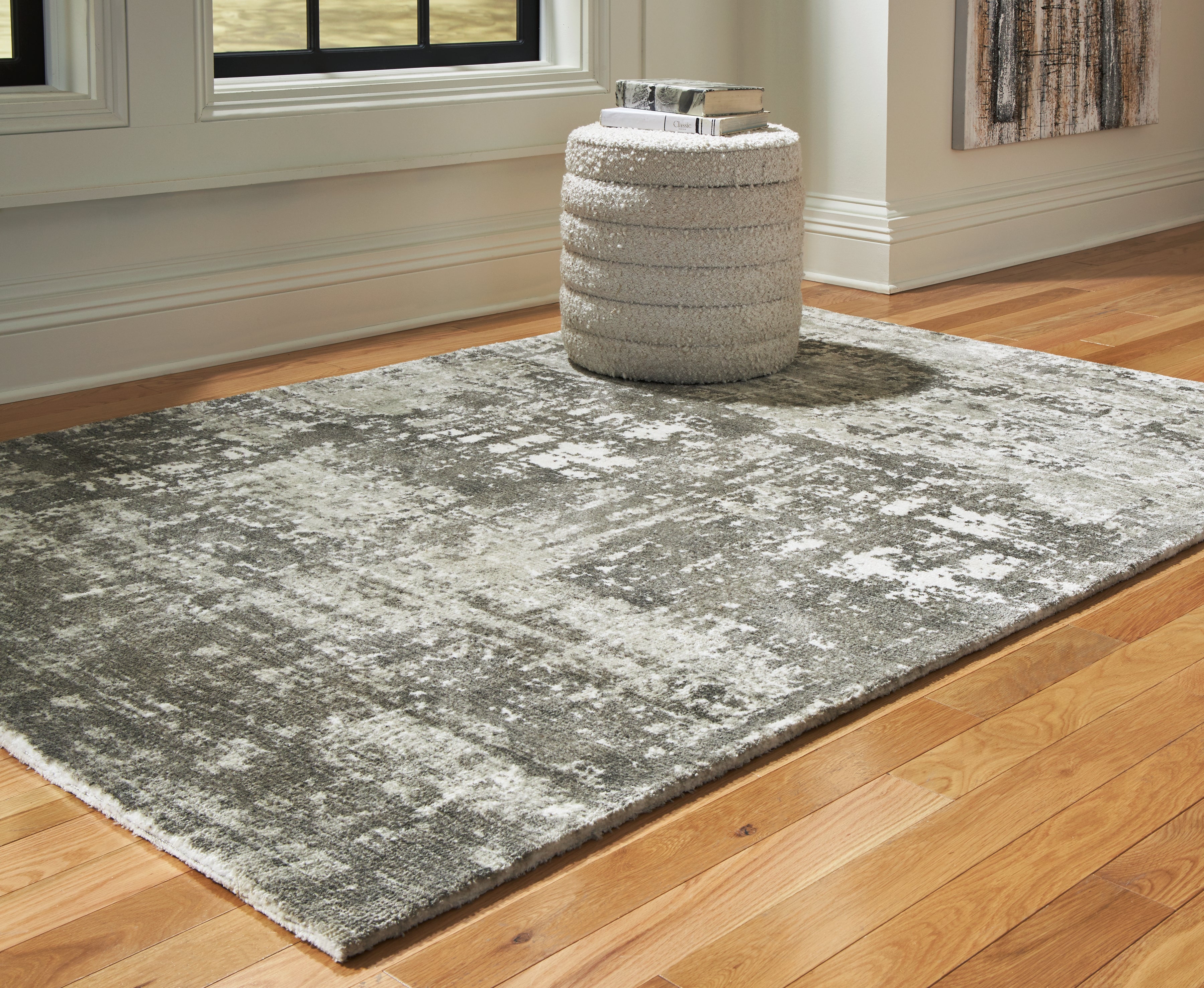 Tampa Furniture Outlet Lutz - Ashley Furniture - Valmontic Rug - 5' x 7' Rug / Gray - R406922