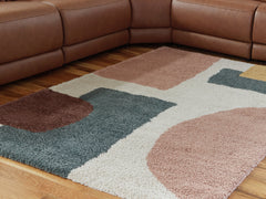 Tampa Furniture Outlet Lutz - Ashley Furniture - Flynnwick Rug - 8' x 10' Rug / Cream/Pink/Gray - R407181