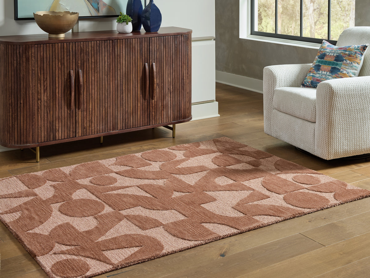Tampa Furniture Outlet Lutz - Ashley Furniture - Perrenton Rug - 8' x 10' Rug / Clay - R407201