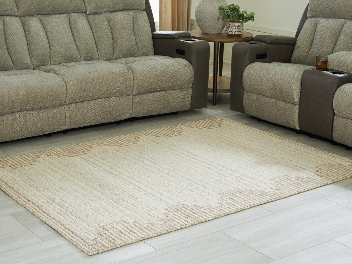Tampa Furniture Outlet Lutz - Ashley Furniture - Emorymore Rug - Medium Rug / Brown/Beige - R407302