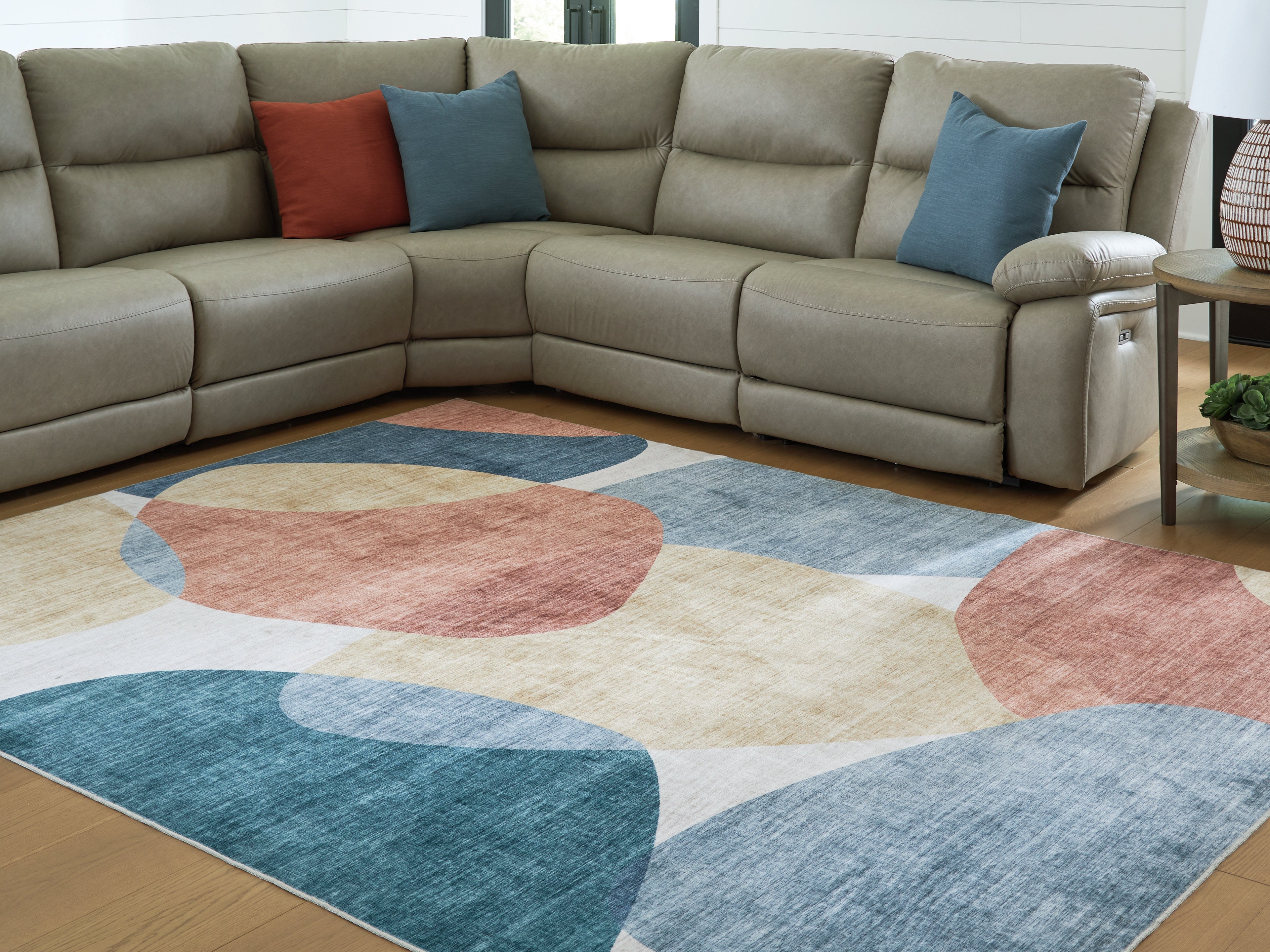 Tampa Furniture Outlet Lutz - Ashley Furniture - Chanleigh Rug - Washable 7'6" x 9'6" Area Rug / Multi - R407371