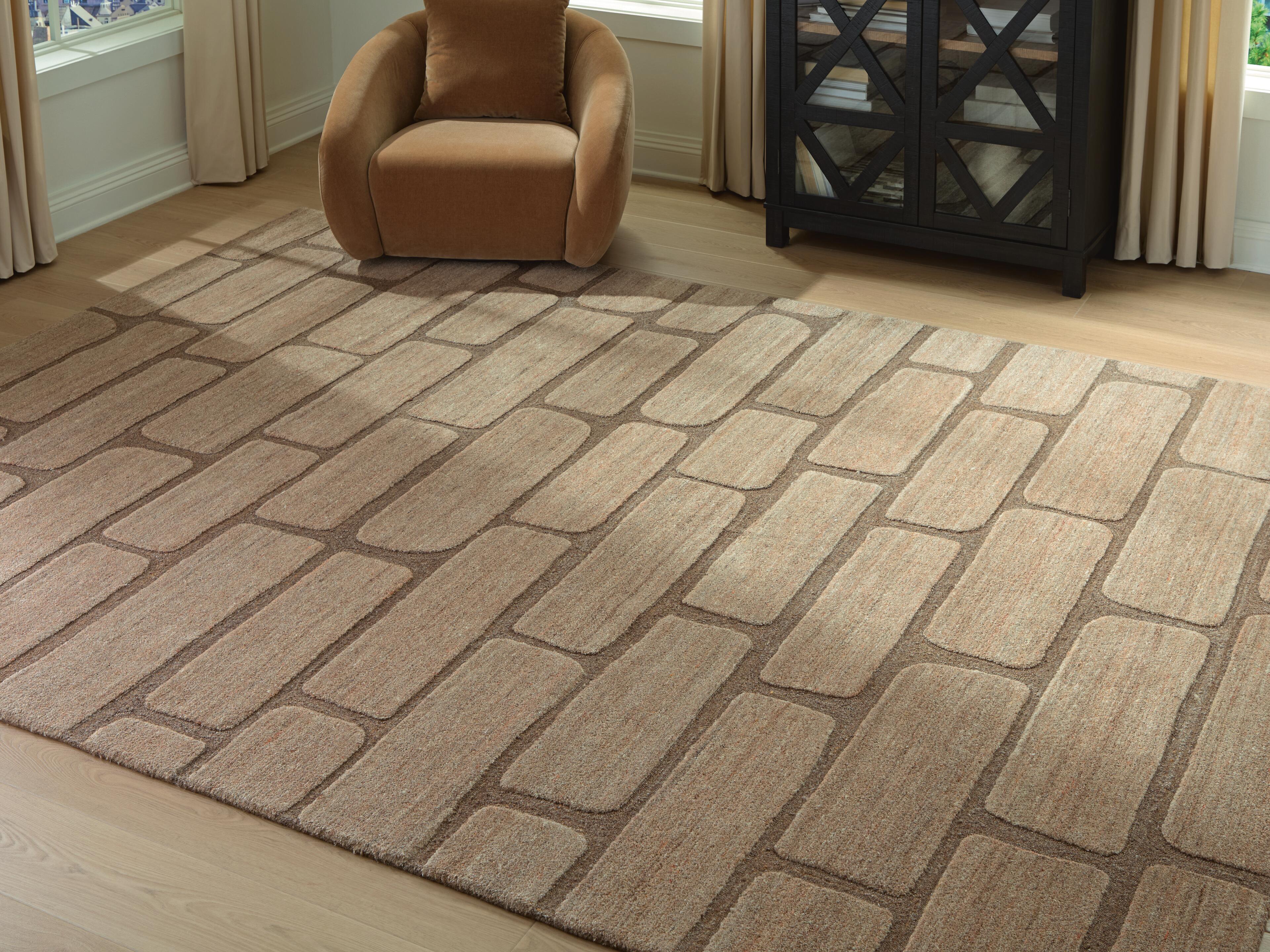Tampa Furniture Outlet Lutz - Ashley Furniture - Orest Rug - Extra Large Rug / Brown - R407980