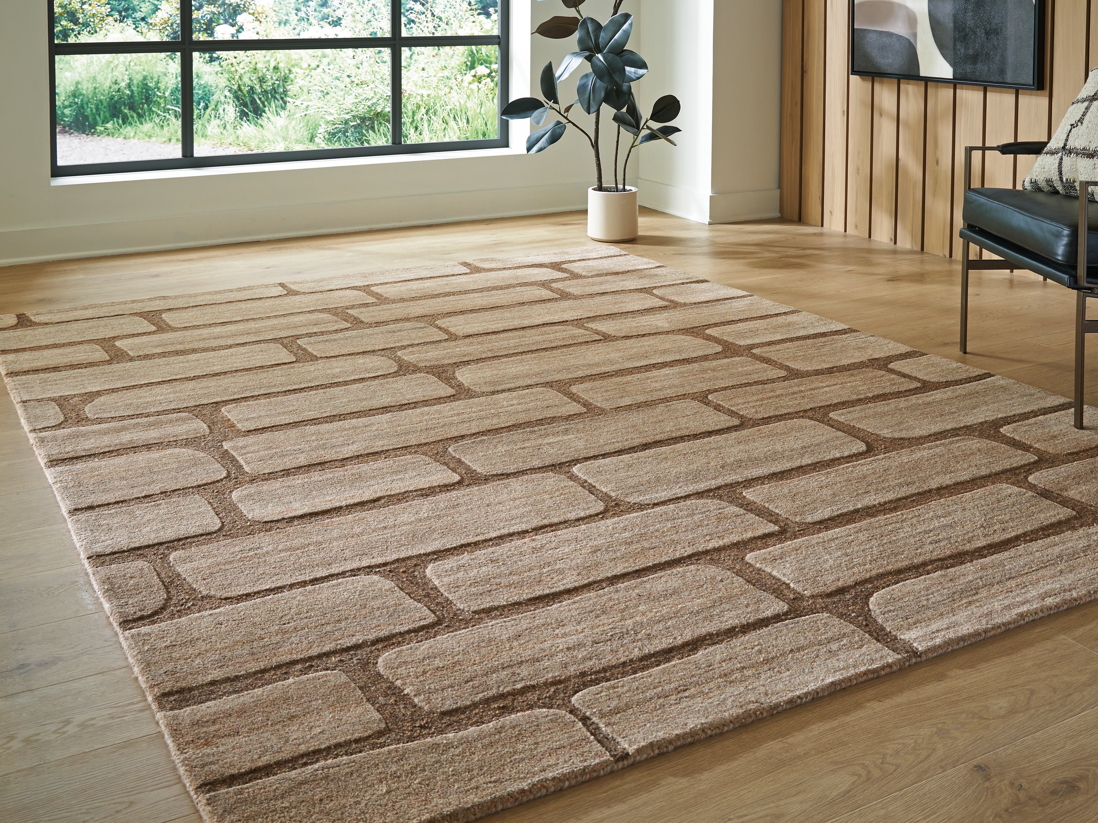 Tampa Furniture Outlet Lutz - Ashley Furniture - Orest Rug - Large Rug / Brown - R407981