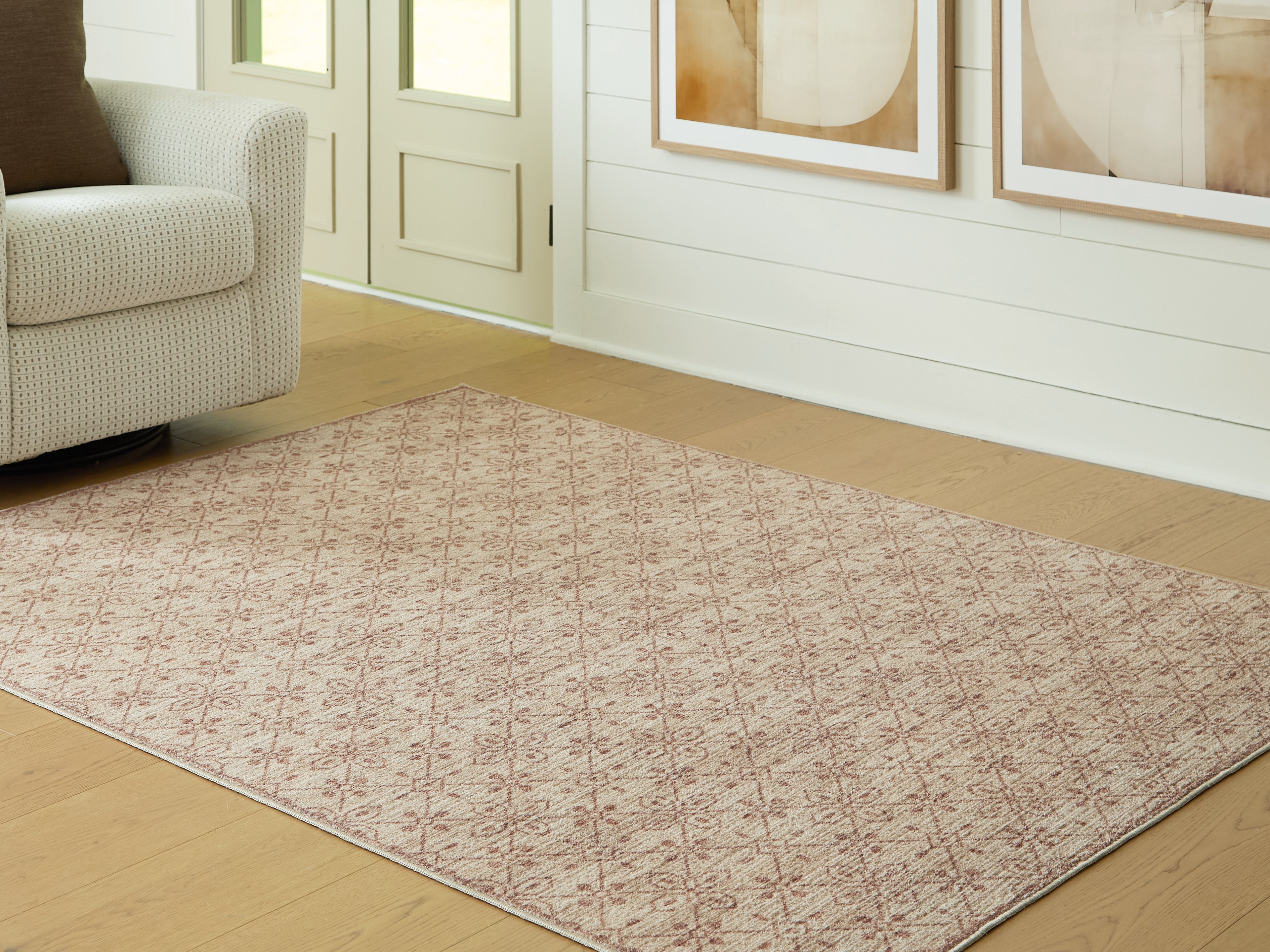 Tampa Furniture Outlet Lutz - Ashley Furniture - Lyamford Rug - Medium Rug / Beige/Gray/Brown - R408502