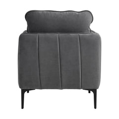 Rae Chair in Lavish 152 Grey Velvet
