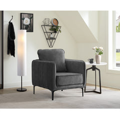 Rae Chair in Lavish 152 Grey Velvet – SKU U-4460-8590-100 | Elements