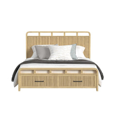 Ridgemont King Storage Bed in Natural