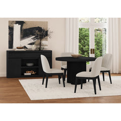 Rosalie Dining Side Chair in Black (2 Per Carton) – SKU D-16860-8-SC | Elements