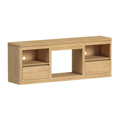Rosalie 71" TV Console without Fireplace Insert in Natural