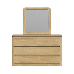 Rosalie Dresser and Mirror Set in Natural