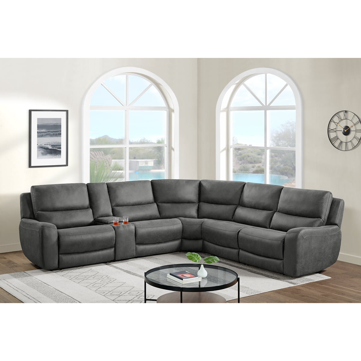 Saber Modular Armless Chair in Texas Granite – SKU U-13780-10590-103 | Elements