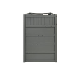 Sami Twin Over Twin Step Bunk with Right HB in Grey