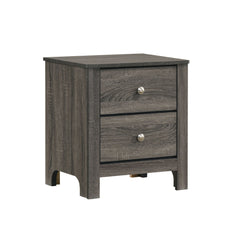 Sami Youth 2-Drawer Nightstand in Grey