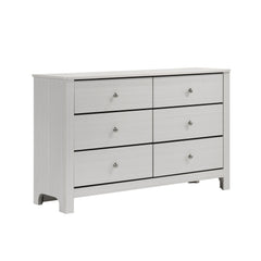 Sami Youth 6-Drawer Dresser in White