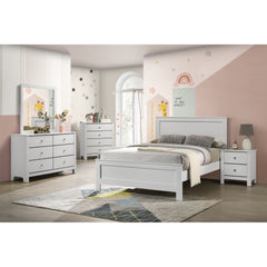 Sami Youth 2-Drawer Nightstand in White