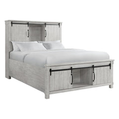 Scott Queen Storage Bed White Finish