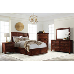 Sullivan 3-Drawer Nightstand in Rich Cherry – SKU SV600NS | Elements