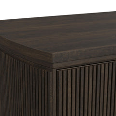 Sylvie Dresser and Mirror Set in Dark Brown
