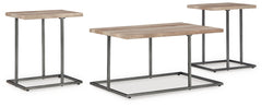 Tampa Furniture Outlet Lutz - Ashley Furniture - Albreane Table (Set of 3) - Occasional Table Set (3/CN) / Grayish Brown/Black - T147-13