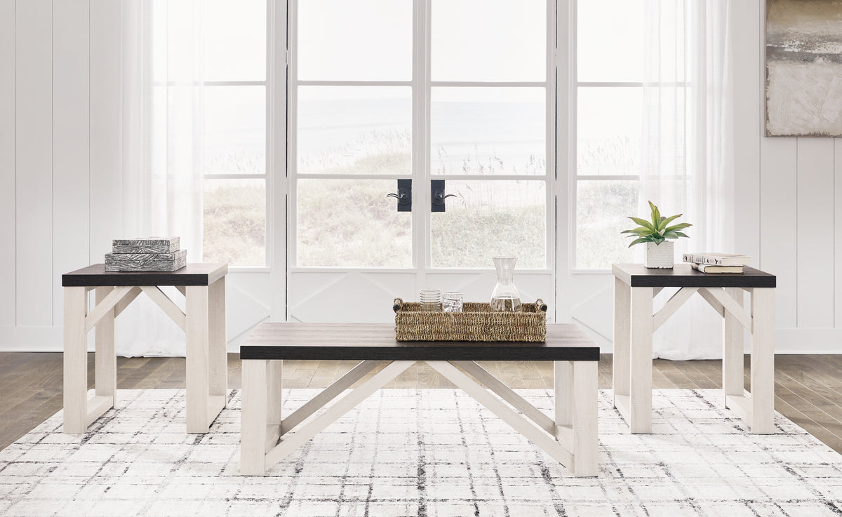 Tampa Furniture Outlet Lutz - Ashley Furniture - Dorrinson Table (Set of 3) - Occasional Table Set (3/CN) / Antique White - T236-13