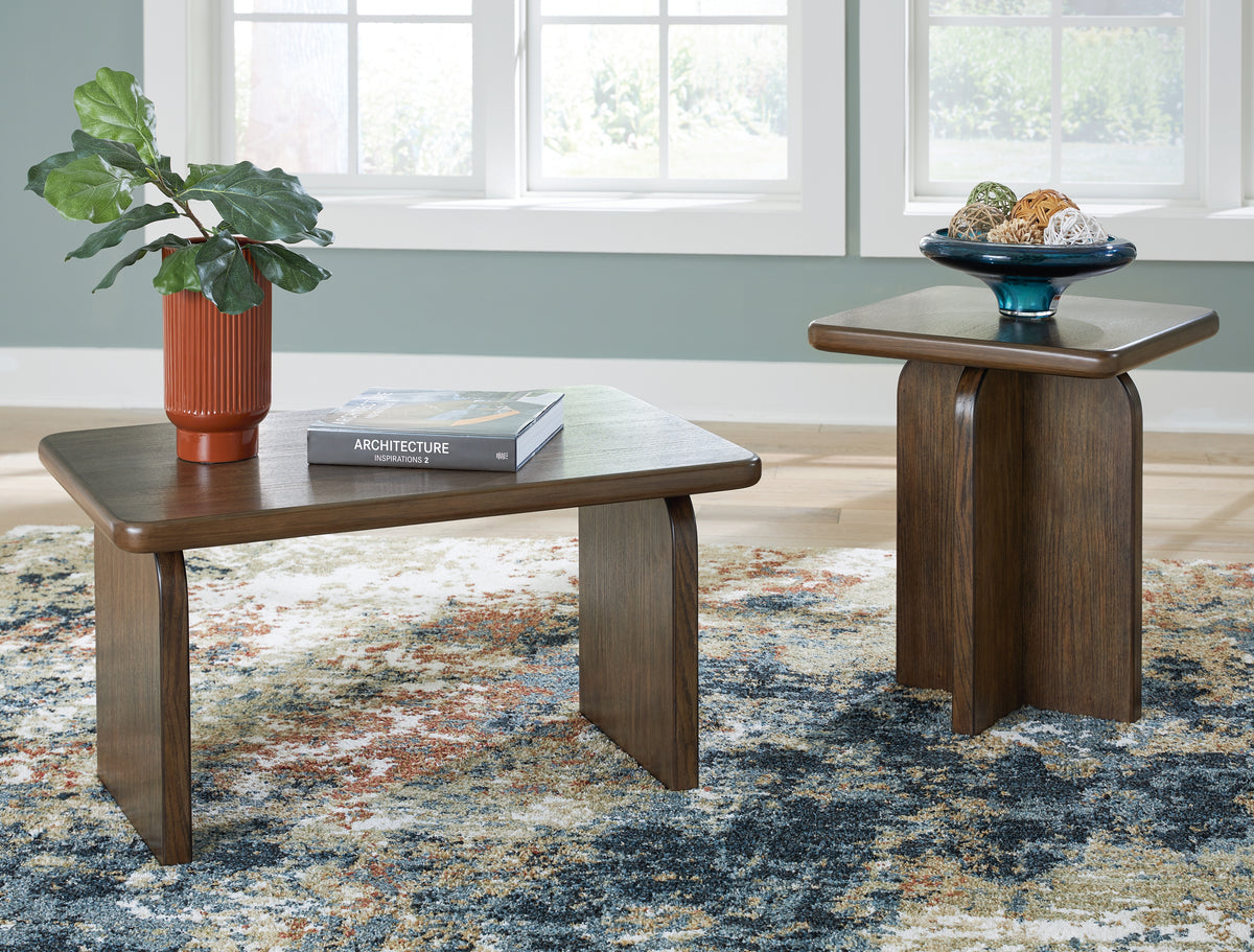 Tampa Furniture Outlet Lutz - Ashley Furniture - Shawbeck Table (Set of 2) - Occasional Table Set (Set of 2) / Medium Brown - T315-12