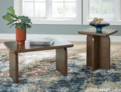 Tampa Furniture Outlet Lutz - Ashley Furniture - Shawbeck Table (Set of 2) - Occasional Table Set (Set of 2) / Medium Brown - T315-12