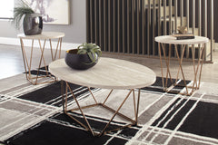 Tampa Furniture Outlet Lutz - Ashley Furniture - Tarica Table (Set of 3) - Occasional Table Set (3/CN) / Two-tone - T385-13