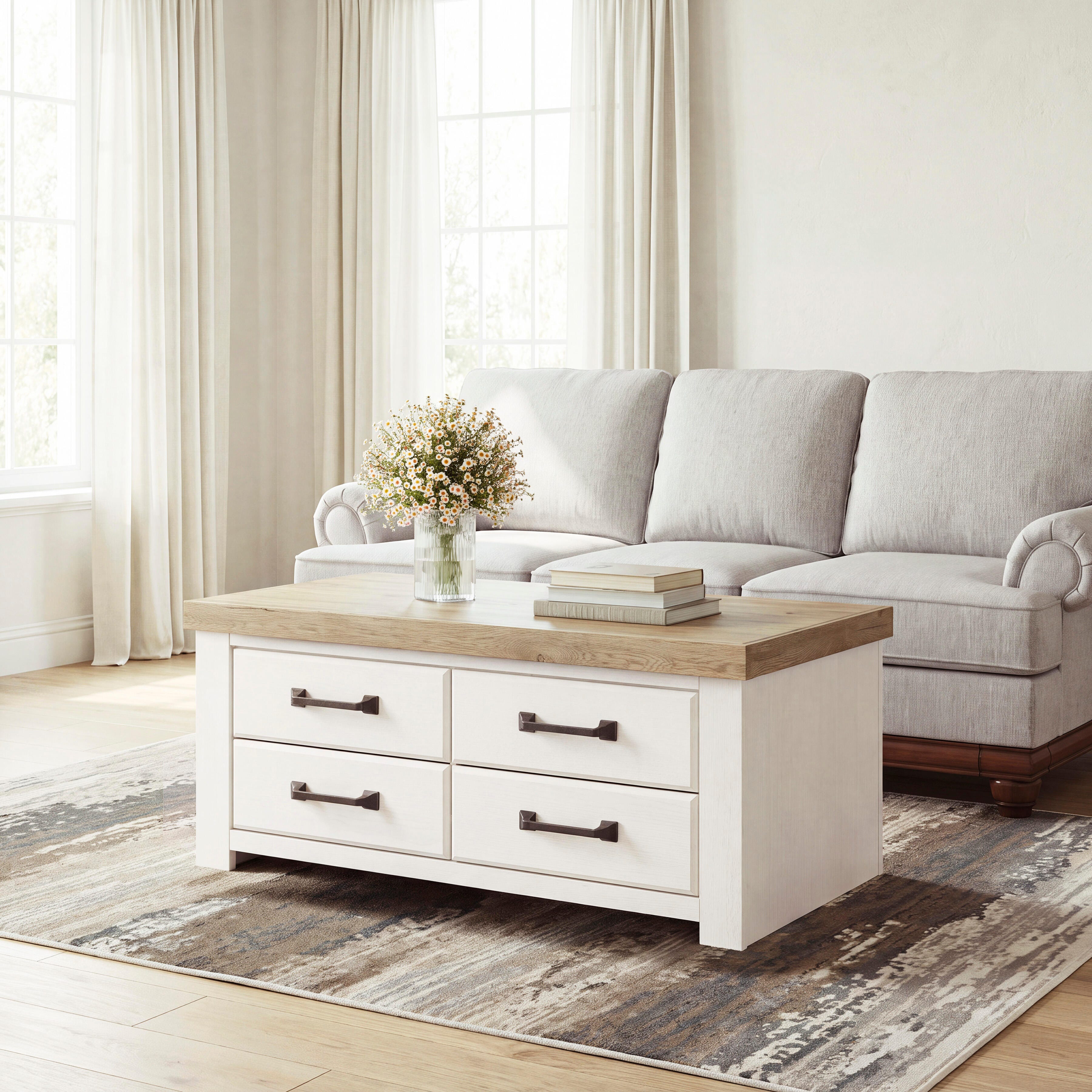 Tampa Furniture Outlet Lutz - Ashley Furniture - Savonport Coffee Table - Rectangular Cocktail Table - T4615-1