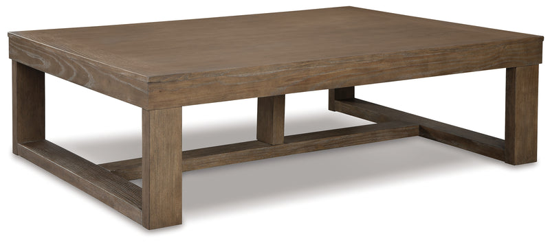 Tampa Furniture Outlet Lutz - Ashley Furniture - Cariton Coffee Table - Rectangular Cocktail Table / Gray - T471-1