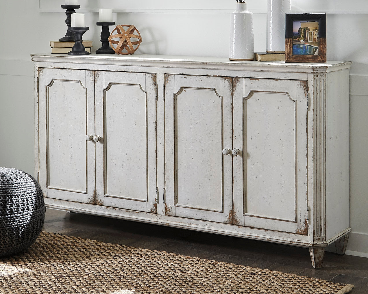 Tampa Furniture Outlet Lutz - Ashley Furniture - Mirimyn Accent Cabinet - Accent Cabinet / Antique White - T505-560