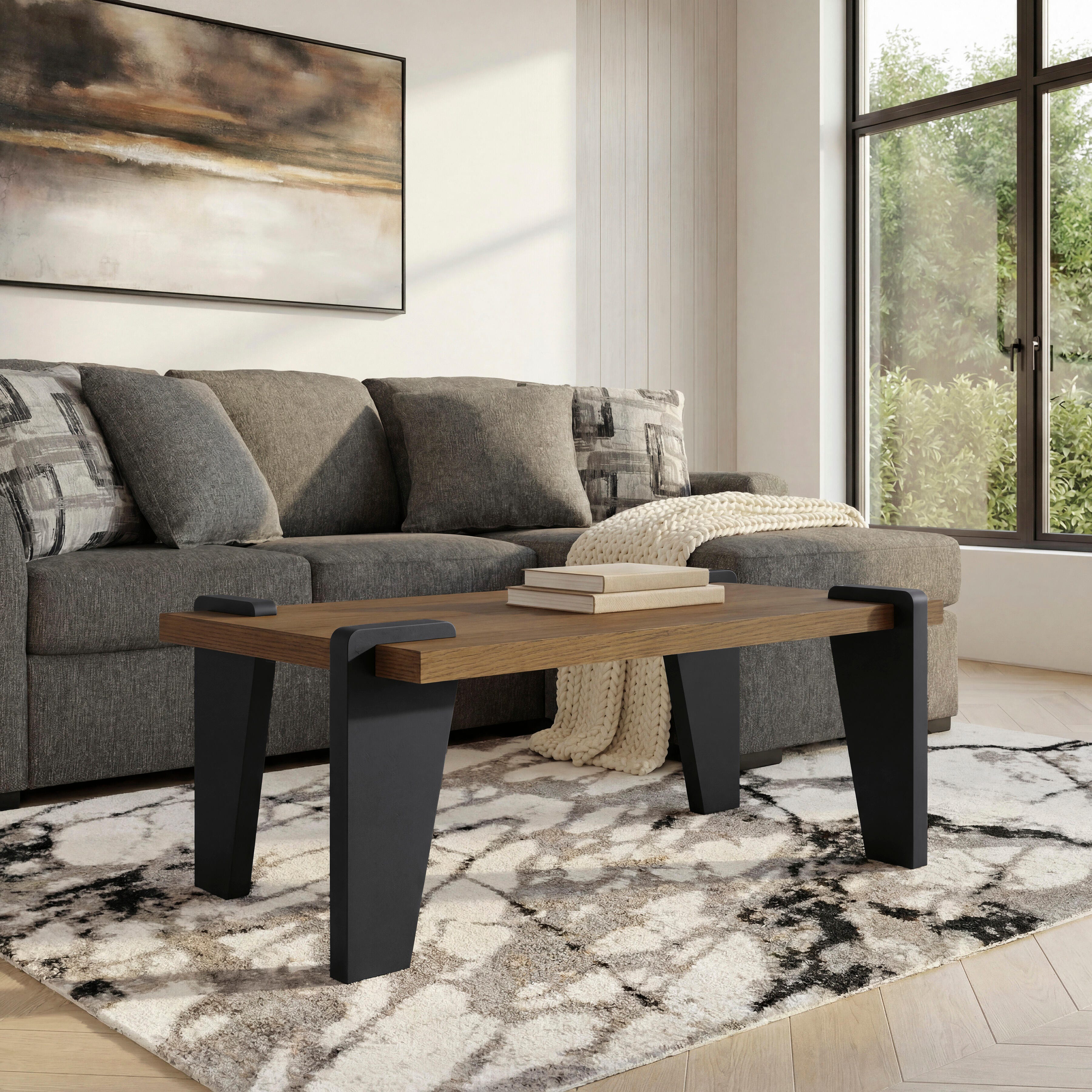 Tampa Furniture Outlet Lutz - Ashley Furniture - Weathermore Coffee Table - Rectangular Cocktail Table - T531-1