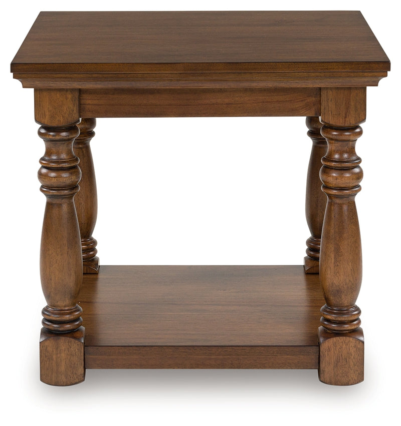 Tampa Furniture Outlet Lutz - Ashley Furniture - Sturlayne End Table - Rectangular End Table / Brown - T609-3