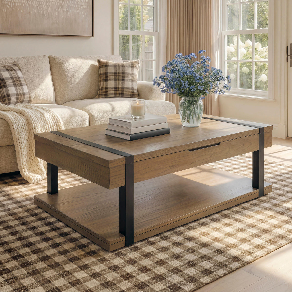 Tampa Furniture Outlet Lutz - Ashley Furniture - Jorannti Lift-Top Coffee Table - Rect Lift Top Cocktail Table - T631-9