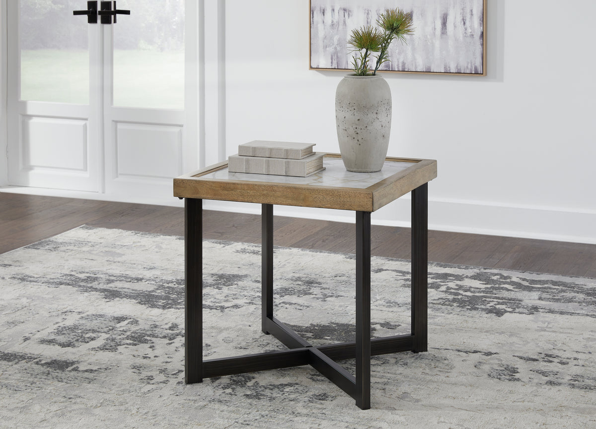 Tampa Furniture Outlet Lutz - Ashley Furniture - Montia End Table - Square End Table / Multi - T632-2