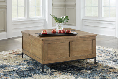 Tampa Furniture Outlet Lutz - Ashley Furniture - Torlanta Lift-Top Coffee Table - Lift Top Cocktail Table / Brown - T686-9