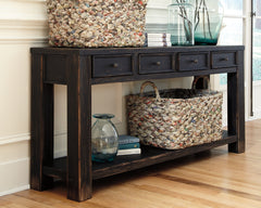 Tampa Furniture Outlet Lutz - Ashley Furniture - Gavelston Sofa/Console Table - Sofa Table / Black - T732-4