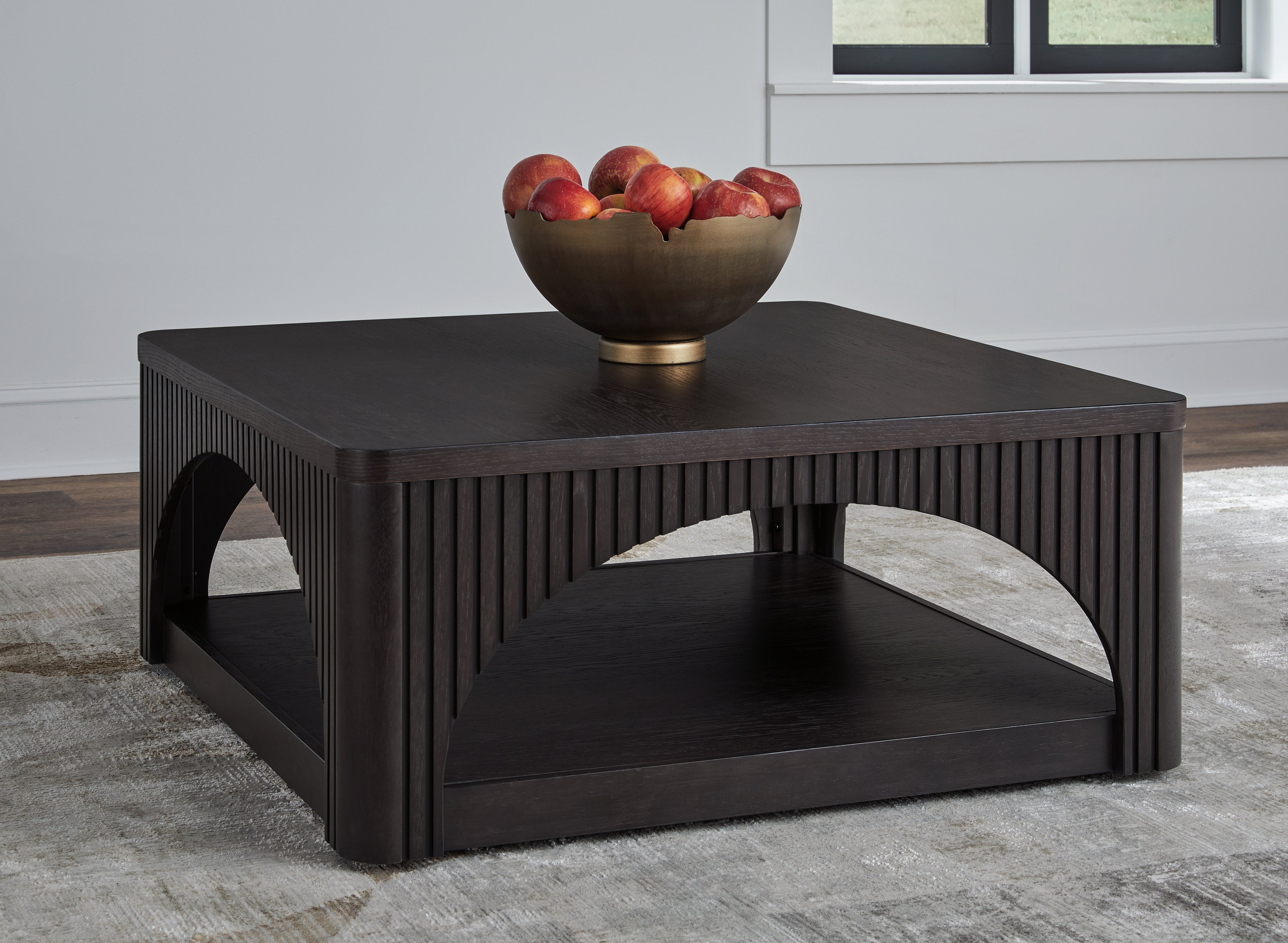 Tampa Furniture Outlet Lutz - Ashley Furniture - Yellink Coffee Table - Square Cocktail Table / Black - T760-8