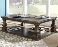 Tampa Furniture Outlet Lutz - Ashley Furniture - Johnelle Coffee Table - Rectangular Cocktail Table / Gray - T776-1