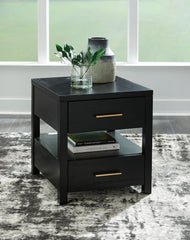 Tampa Furniture Outlet Lutz - Ashley Furniture - Winbardi End Table - Rectangular End Table / Black - T786-3