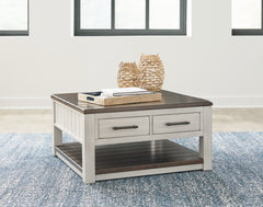 Tampa Furniture Outlet Lutz - Ashley Furniture - Darborn Lift-Top Coffee Table - Lift Top Cocktail Table / Gray/Brown - T796-00