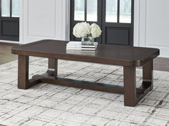 Tampa Furniture Outlet Lutz - Ashley Furniture - Breckington Coffee Table - Rectangular Cocktail Table / Dark Brown - T856-1