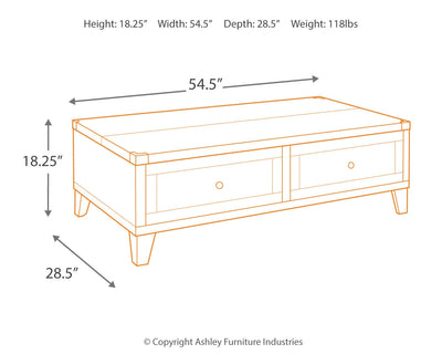 Todoe Coffee Table with Lift Top