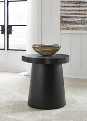 Tampa Furniture Outlet Lutz - Ashley Furniture - Wimbell End Table - Round End Table / Black - T970-6